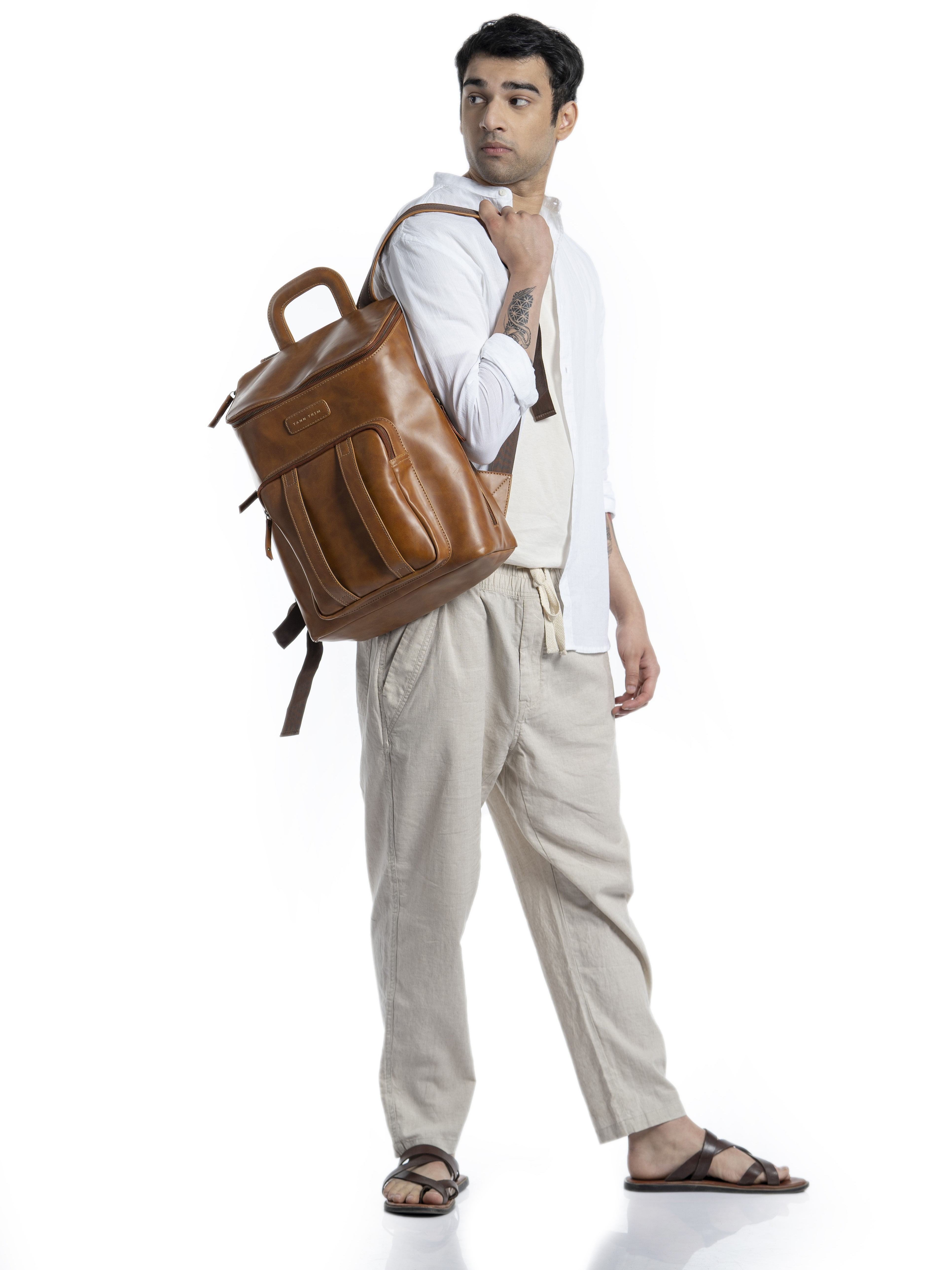 The Metro Movers Brown Backpack